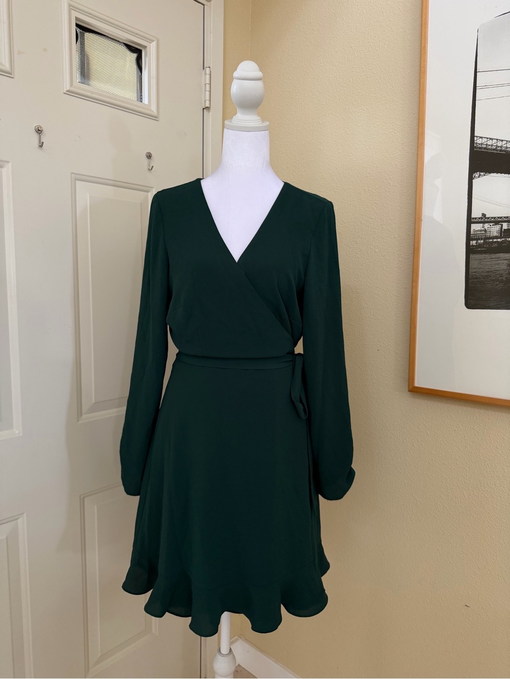 Gianni Bini Emerald Green Wrap Dress Size Medium